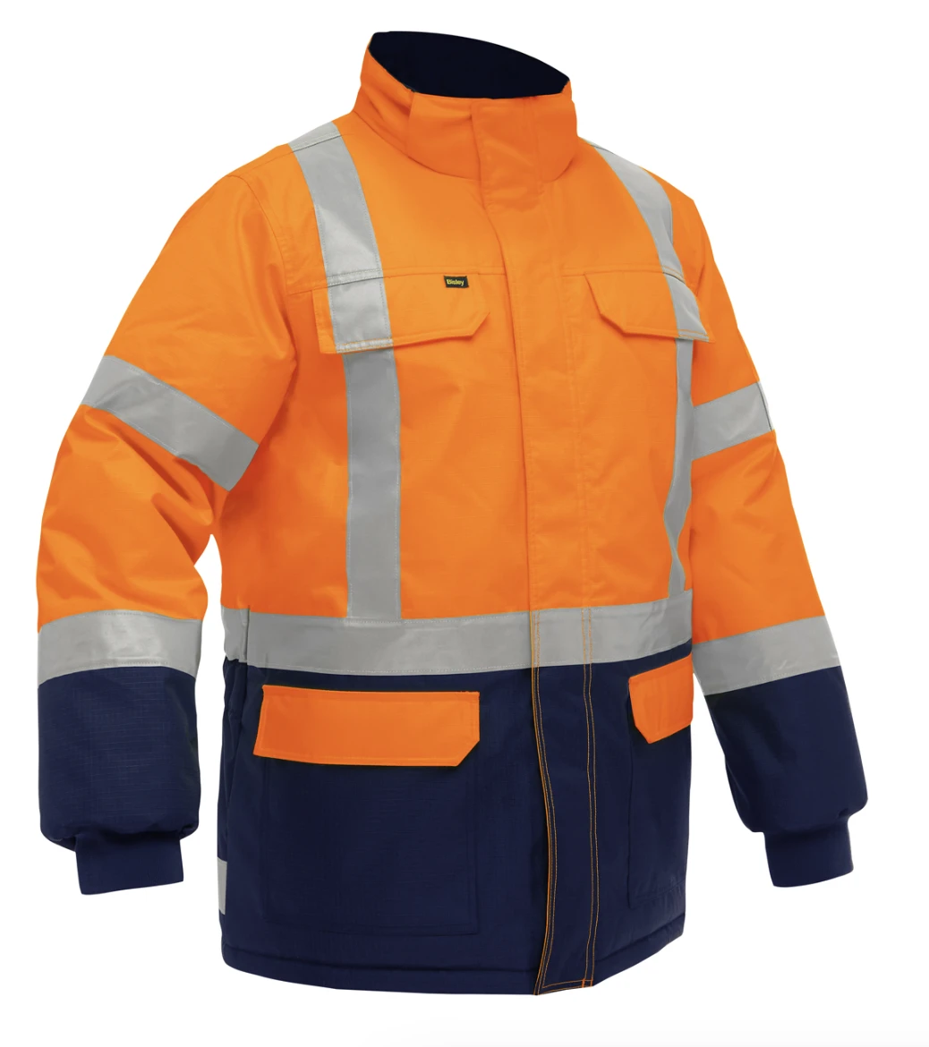 Bisley® ANSI Type R Class 3 and CSA Z96 Class 2 X-Back Extreme Cold Jacket with Navy Bottom, 1 EA  #343M6450X - Image 2